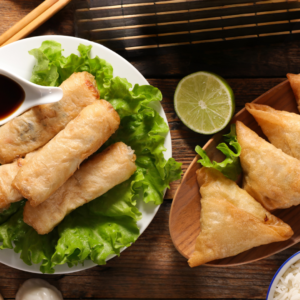 Chicken Pastry Samosa & Roll's - 20 Pack - Without Cheese