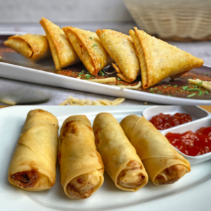 Meat Pastry Samosa & Roll's - 20 Pack - Without Cheese