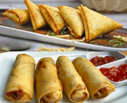 Meat Pastry Samosa & Roll's - 20 Pack - Without Cheese