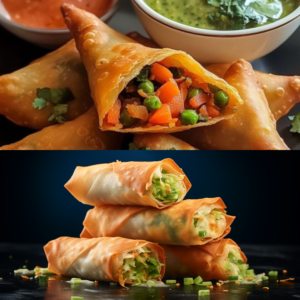 Veg Pastry Samosa's & Roll's - 20 Pack - Without Cheese